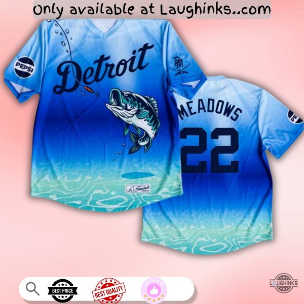Detorit Tigers Parker Meadows Baseball Jersey Shirt Giveaway 2025 Unisex T-shirt, Sweatshirt, Hoodie, Long Sleeve Tee - T-Shirt, Sweatshirt, Hoodie
