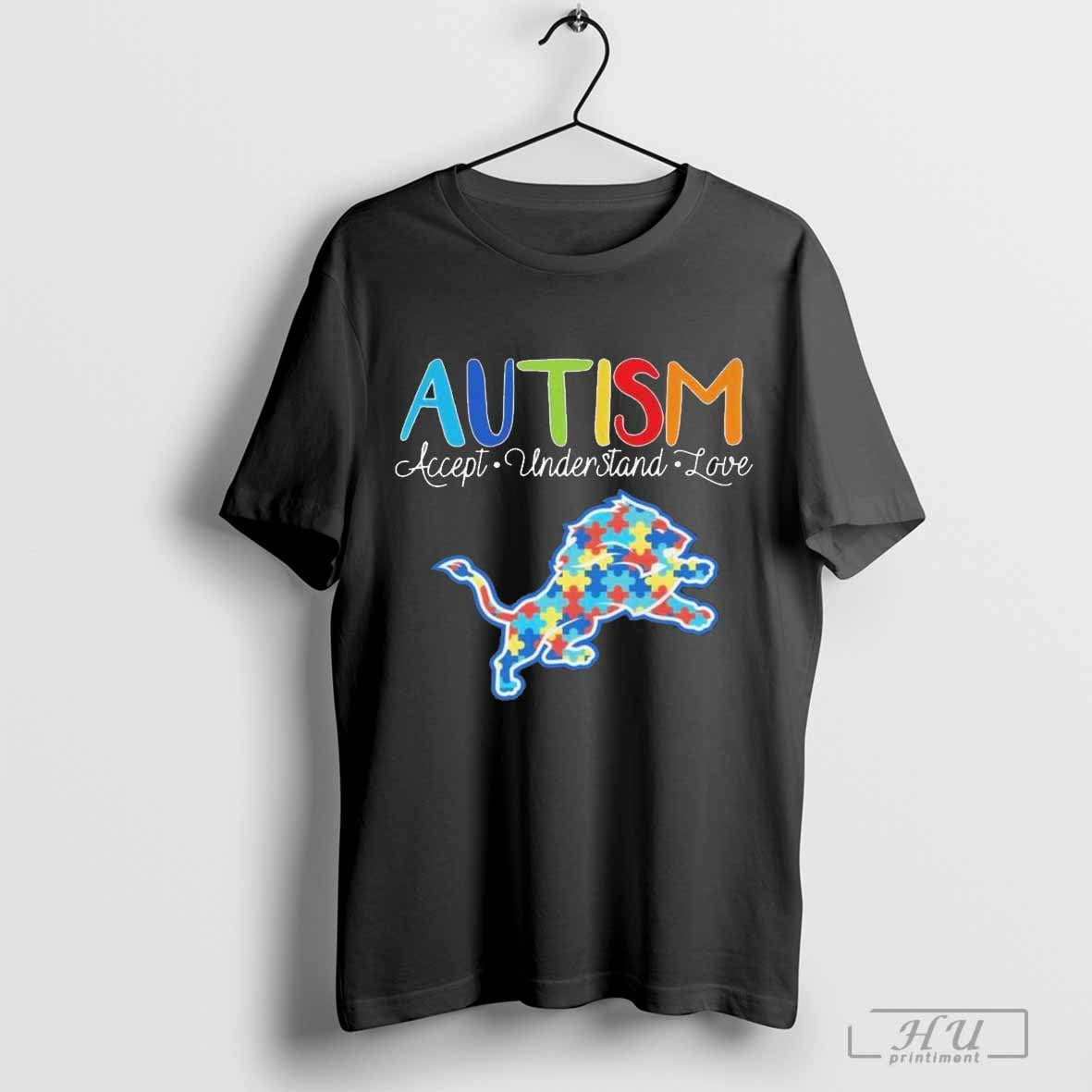 Detroit Lions Autism Accept Understand Love Football T-Shirts, Hoodie, Sweatshirt - T-Shirt, Sweatshirt, Hoodie
