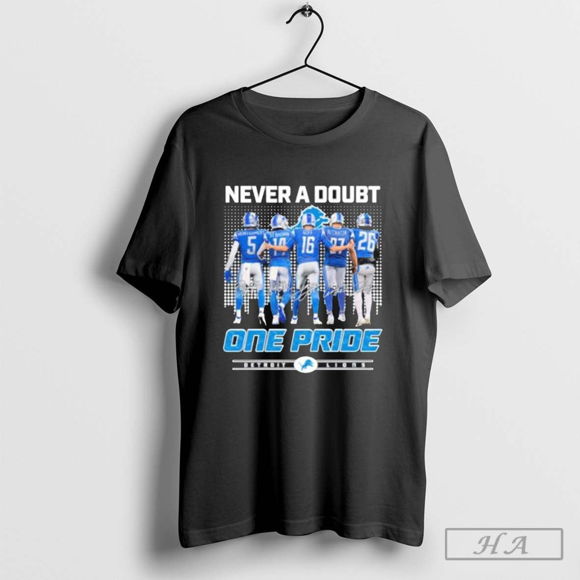 Detroit Lions Players Never Doubt One Pride T-Shirts, Hoodie, Sweatshirt - T-Shirt, Sweatshirt, Hoodie