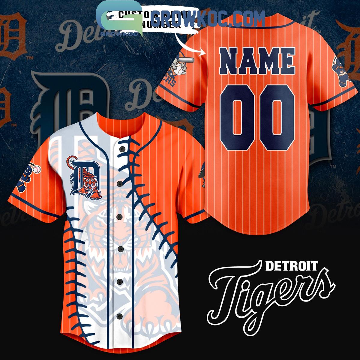 Detroit Tigers Baseball Fan Love Personalized Baseball Jersey Unisex T-shirt, Sweatshirt, Hoodie, Long Sleeve Tee - T-Shirt, Sweatshirt, Hoodie
