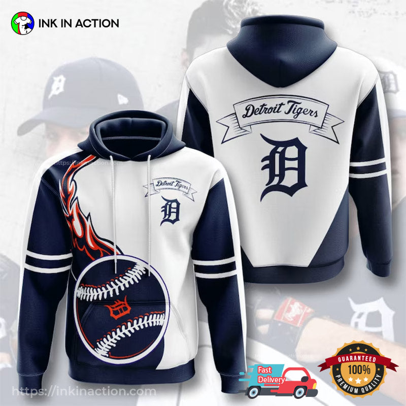 Detroit Tigers D Flame Baseball Jersey Unisex T-shirt, Sweatshirt, Hoodie, Long Sleeve Tee - T-Shirt, Sweatshirt, Hoodie