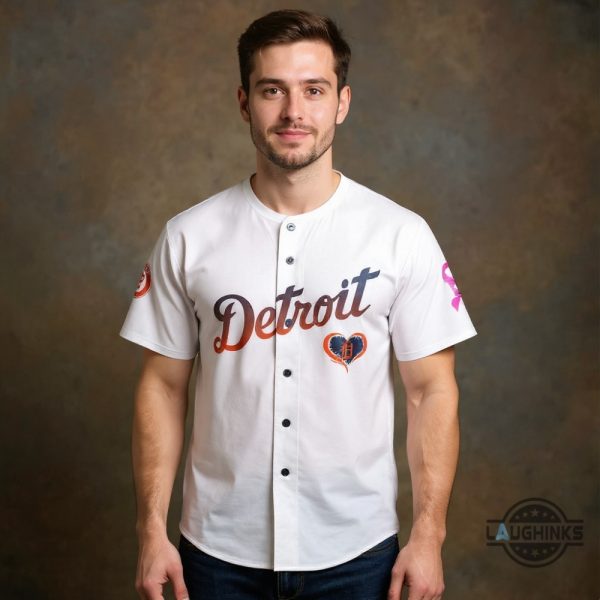 Detroit Tigers Never Give Up Fight Cancer In All Colors 2025 Baseball Jersey Unisex T-shirt, Sweatshirt, Hoodie, Long Sleeve Tee - T-Shirt, Sweatshirt, Hoodie