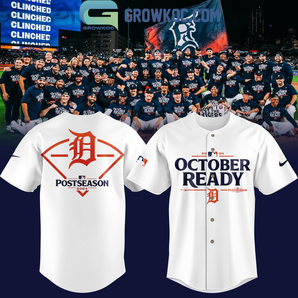 Detroit Tigers Postseason 2024 October Ready Fan Baseball Jersey Unisex T-shirt, Sweatshirt, Hoodie, Long Sleeve Tee - T-Shirt, Sweatshirt, Hoodie