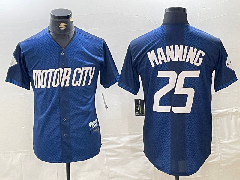 Detroit Tigers #25 Matt Manning 2024 Navy City Connect Cool Base Limited Stitched Baseball Jerseys baseball jersey product view 1