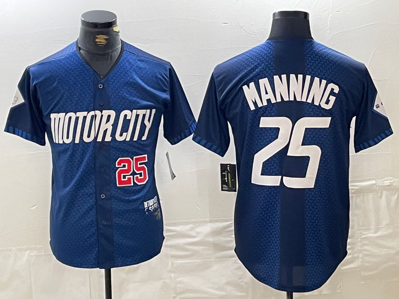 Detroit Tigers #25 Matt Manning Number 2024 Navy City Connect Cool Base Limited Stitched Baseball Jerseys baseball jersey product view 1