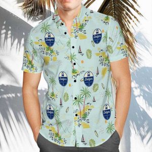 Dodgers Chinoiserie Beach Print Hawaiian Shirt, LA Dodgers Hawaiian Shirt Unisex T-shirt, Sweatshirt, Hoodie, Long Sleeve Tee - T-Shirt, Sweatshirt, Hoodie