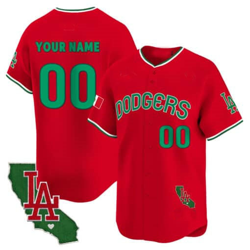 Custom Los Angeles Dodgers Mexico California Patch Vapor Premier Limited V3 ¨C All Stitched Baseball Jersey baseball jersey product view 3