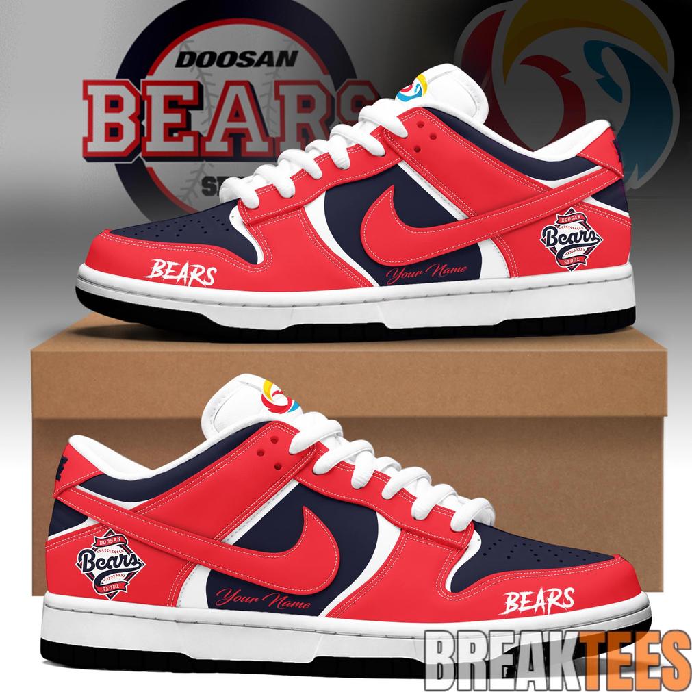 Doosan Bears Custom Dunk Low Sneakers Unisex T-shirt, Sweatshirt, Hoodie, Long Sleeve Tee - T-Shirt, Sweatshirt, Hoodie