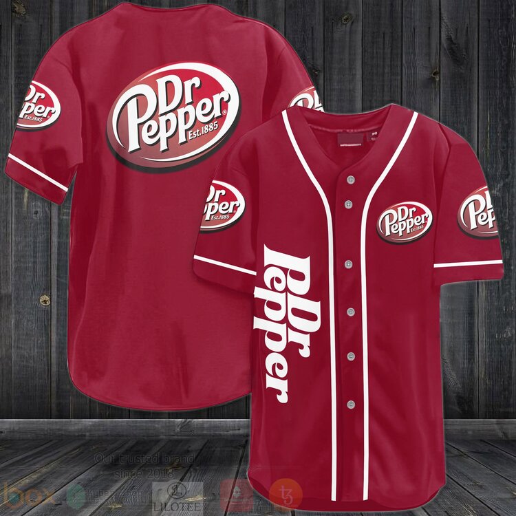 FASHION Dr Pepper Est 1885 Baseball Jerseys Botton Shirt Unisex T-shirt, Sweatshirt, Hoodie, Long Sleeve Tee - T-Shirt, Sweatshirt, Hoodie