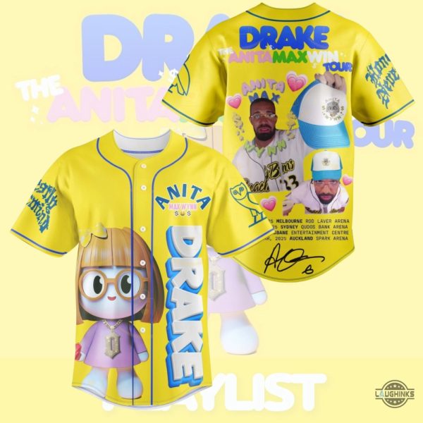 Drake Anita Max Wynn Baseball Jersey Shirt 2025 Unisex T-shirt, Sweatshirt, Hoodie, Long Sleeve Tee - T-Shirt, Sweatshirt, Hoodie