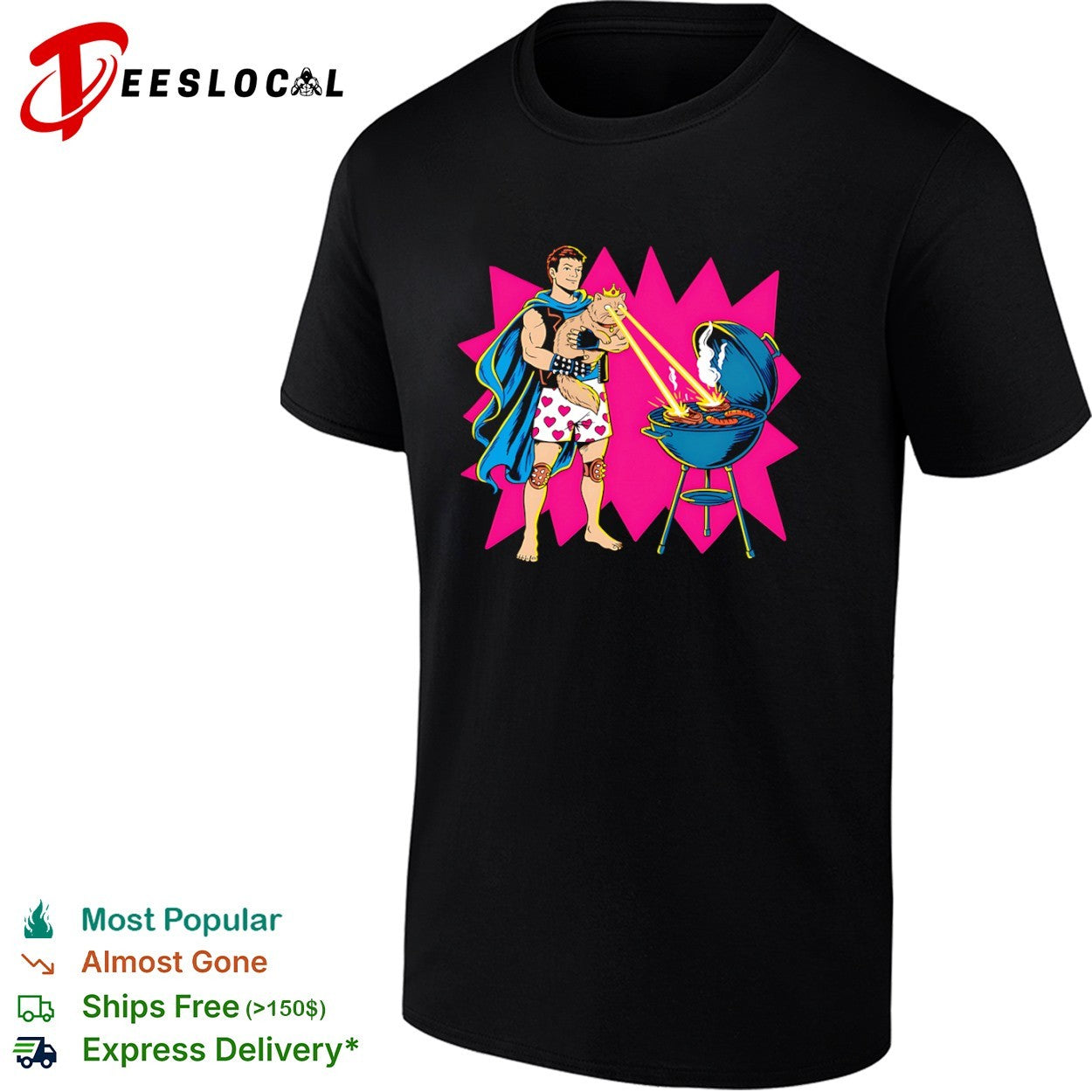 Dungeon Crawler Carl and Princess Donut grilling steaks shirt Unisex T-shirt, Sweatshirt, Hoodie, Long Sleeve Tee - T-Shirt, Sweatshirt, Hoodie