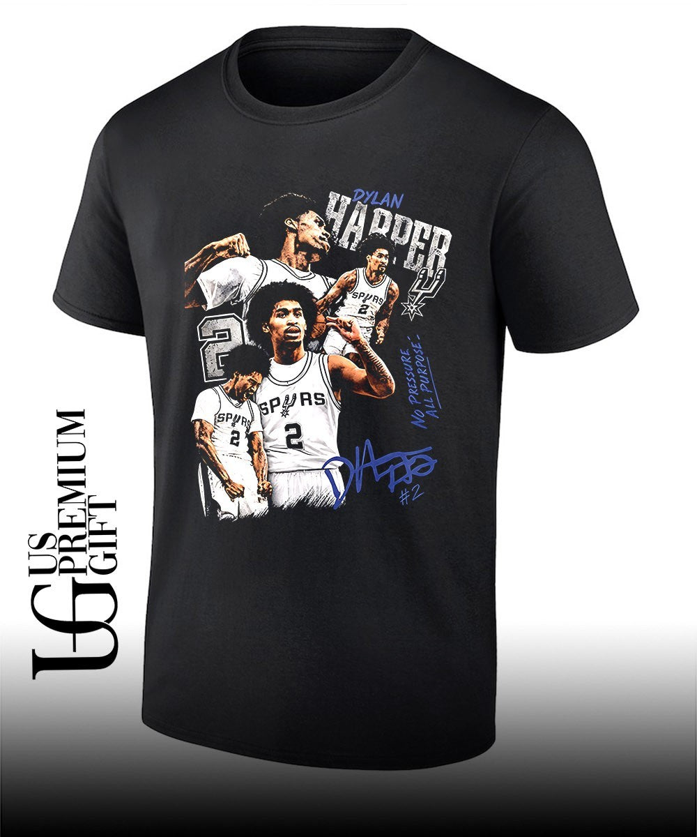 Dylan Harper San Antonio Spurs basketball No Pressure All Purpose shirt Unisex T-shirt, Sweatshirt, Hoodie, Long Sleeve Tee - T-Shirt, Sweatshirt, Hoodie