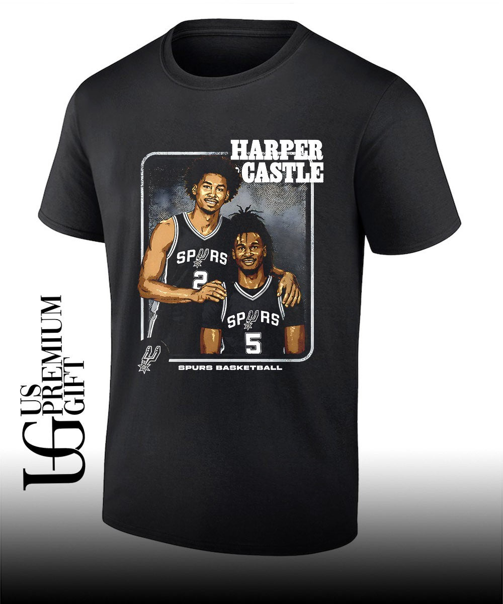 Dylan Harper and Stephon Castle San Antonio Spurs Step Brothers 2026 T-shirt Unisex T-shirt, Sweatshirt, Hoodie, Long Sleeve Tee - T-Shirt, Sweatshirt, Hoodie