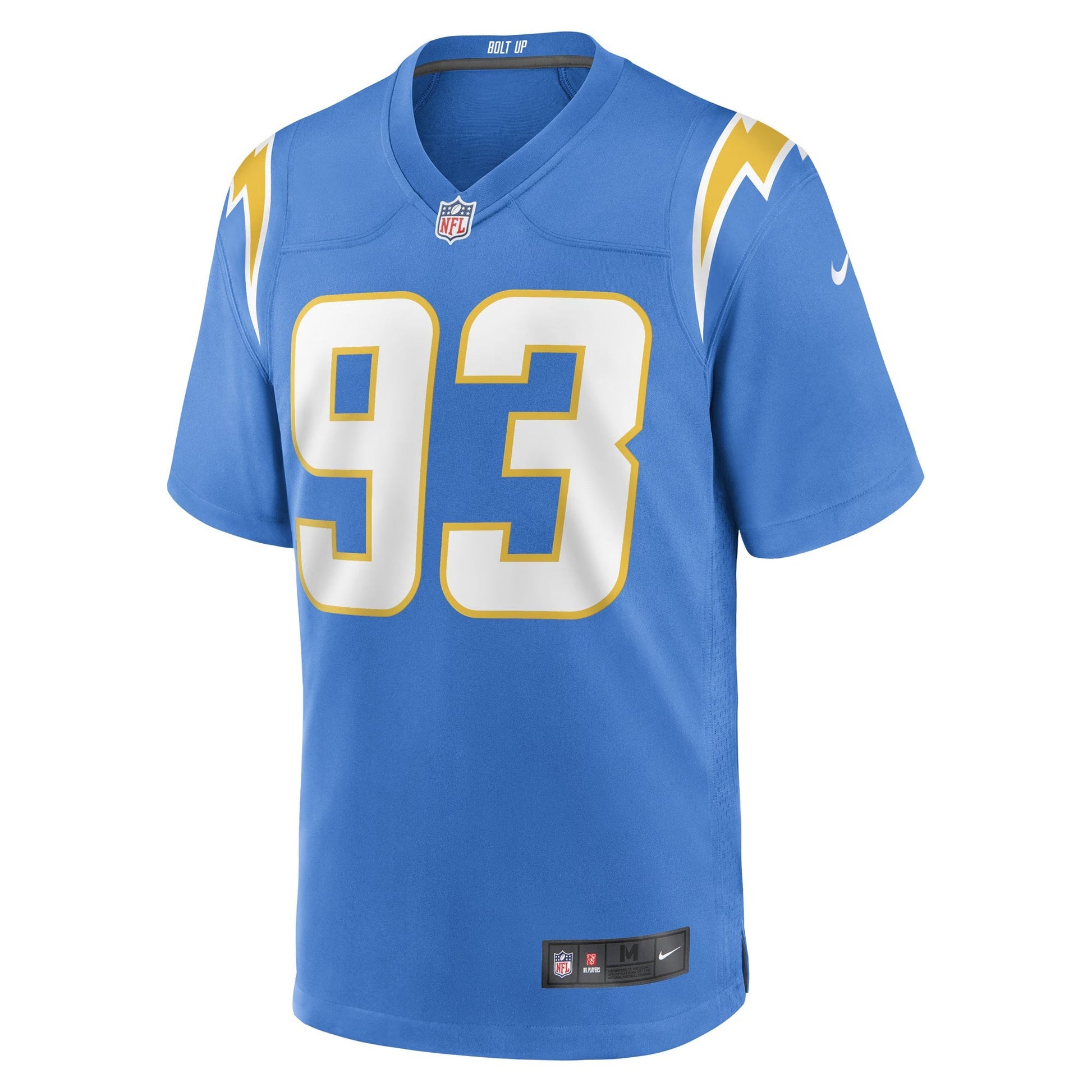 Los Angeles Chargers Otito Ogbonnia Powder Blue Game Player Jersey football jersey product view 2