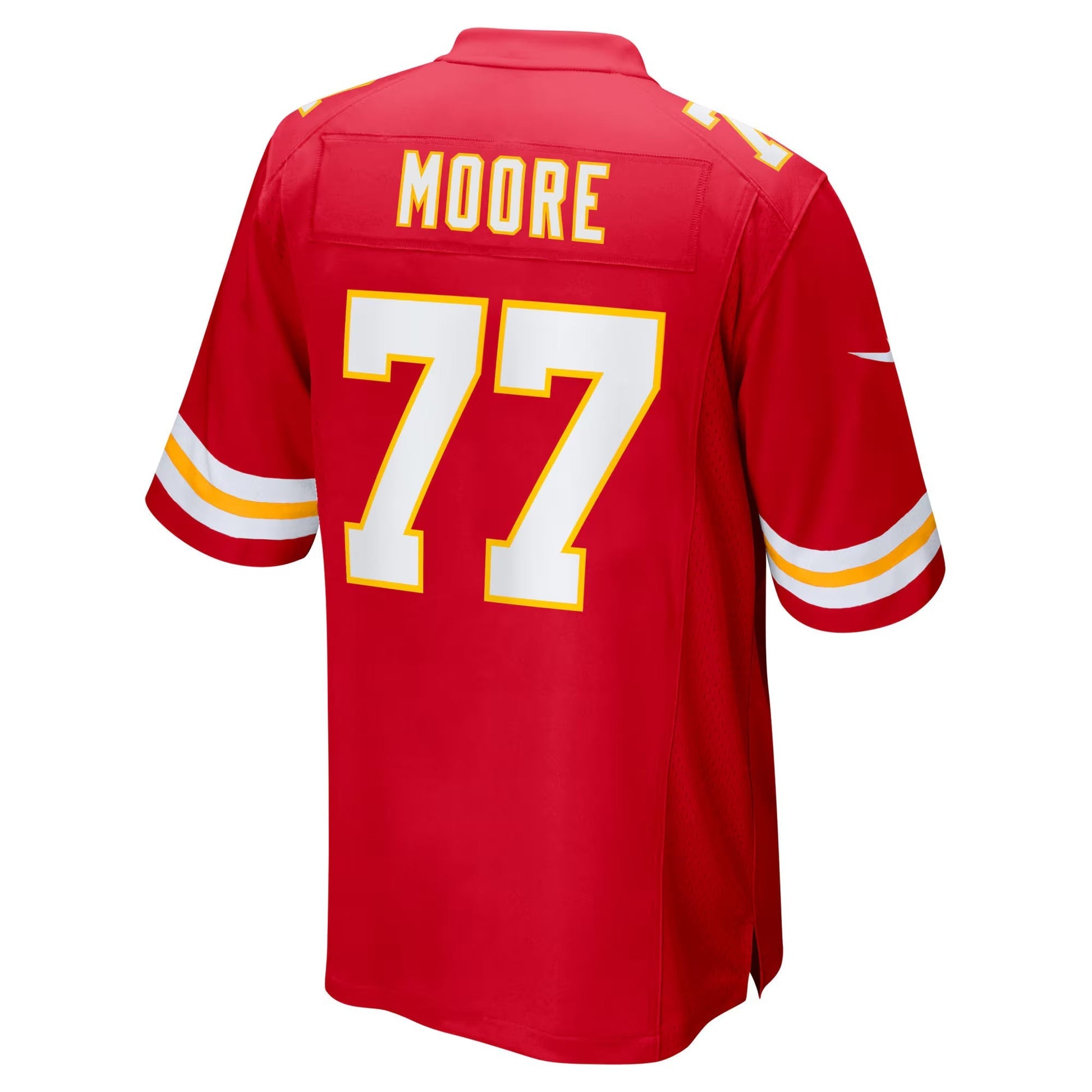 Kansas City Chiefs Jaylon Moore Red Team Game Jersey football jersey product view 2