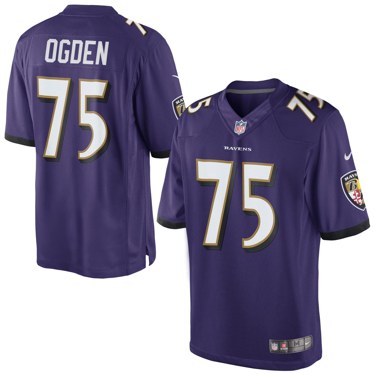 Mens Jonathan Ogden Purple Baltimore Ravens Retired Player Limited Jersey football jersey product view 1