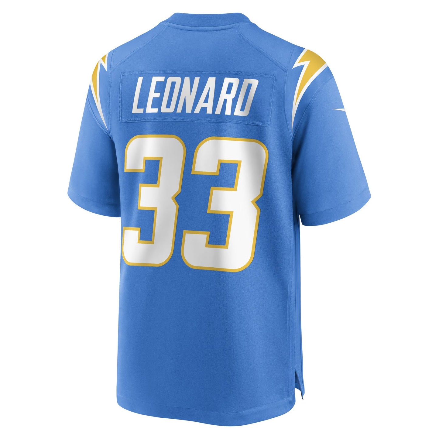 Los Angeles Chargers Deane Leonard Powder Blue Game Player Jersey football jersey product view 1
