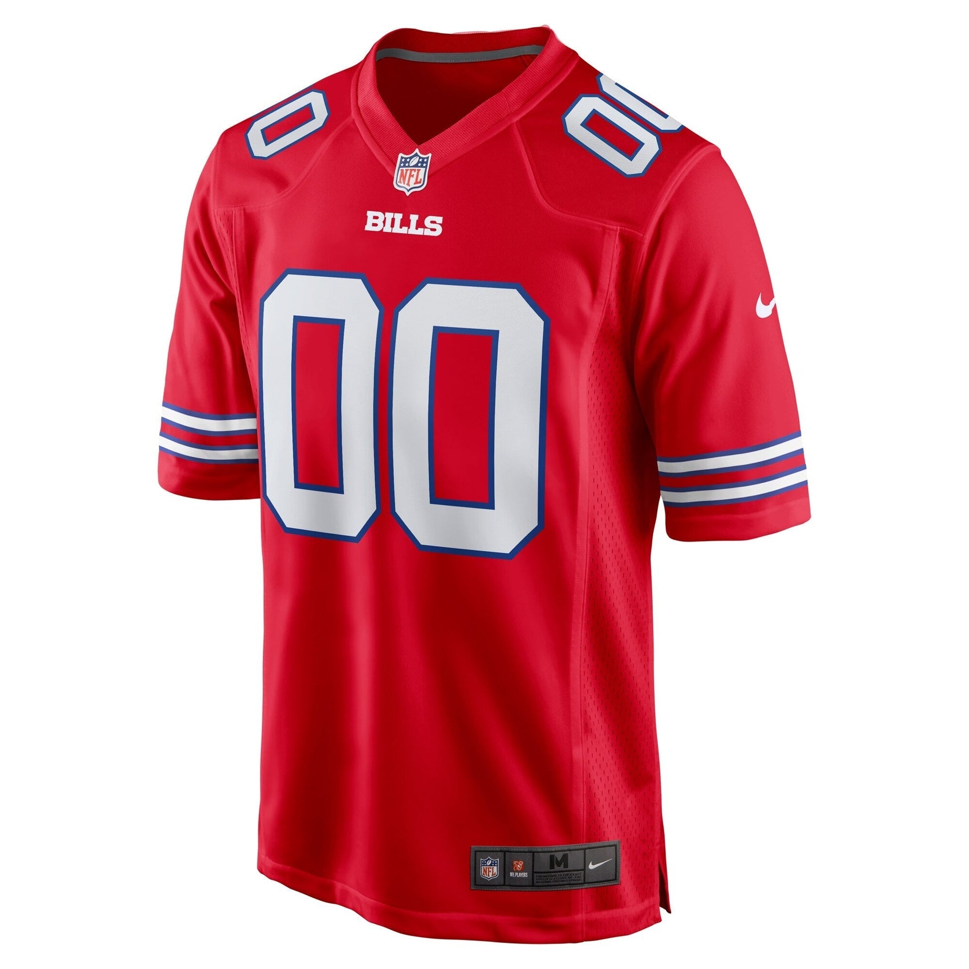 Buffalo Bills Red Alternate Custom Game Jersey football jersey product view 2