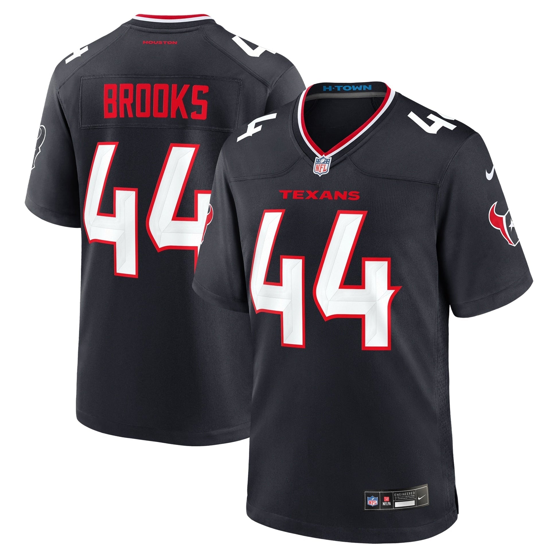 Houston Texans British Brooks Navy Team Game Jersey football jersey product view 1