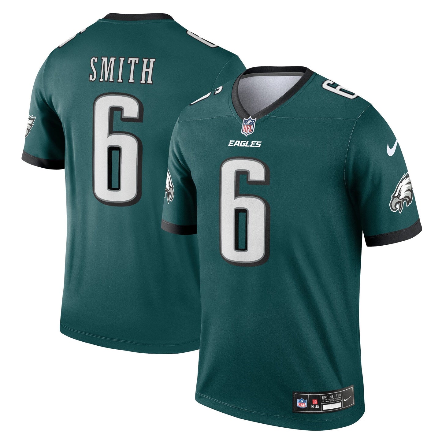 Philadelphia Eagles DeVonta Smith Green Legend Player Performance Top football jersey product view 1