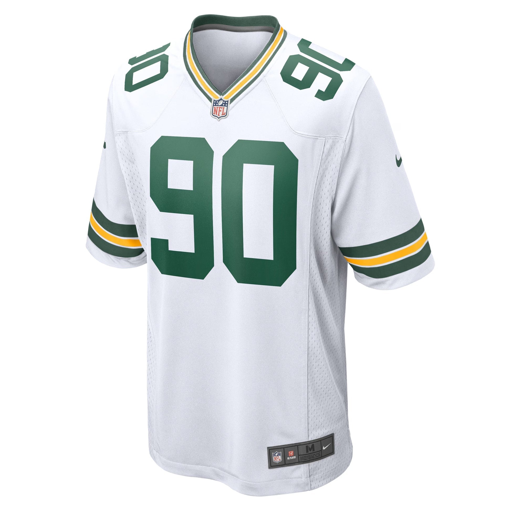 Green Bay Packers Lukas Van Ness White Game Jersey football jersey product view 2