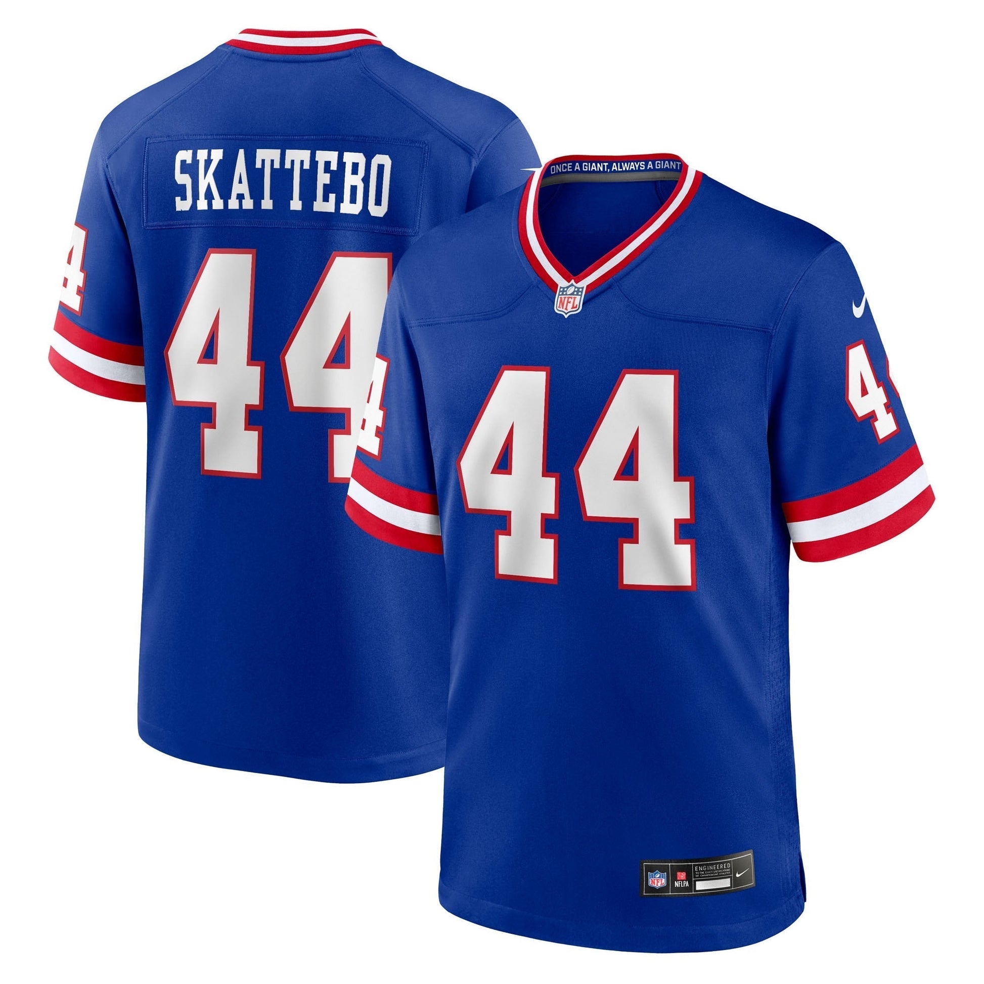 New York Giants Cam Skattebo Royal Alternate 2 Legacy Game Jersey football jersey product view 1