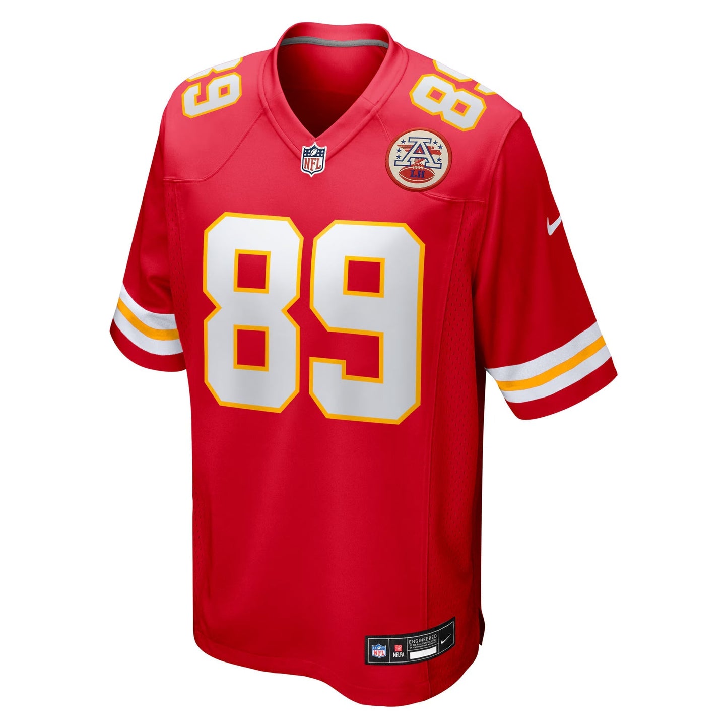 Kansas City Chiefs Jason Brownlee Red Team Game Jersey football jersey product view 2