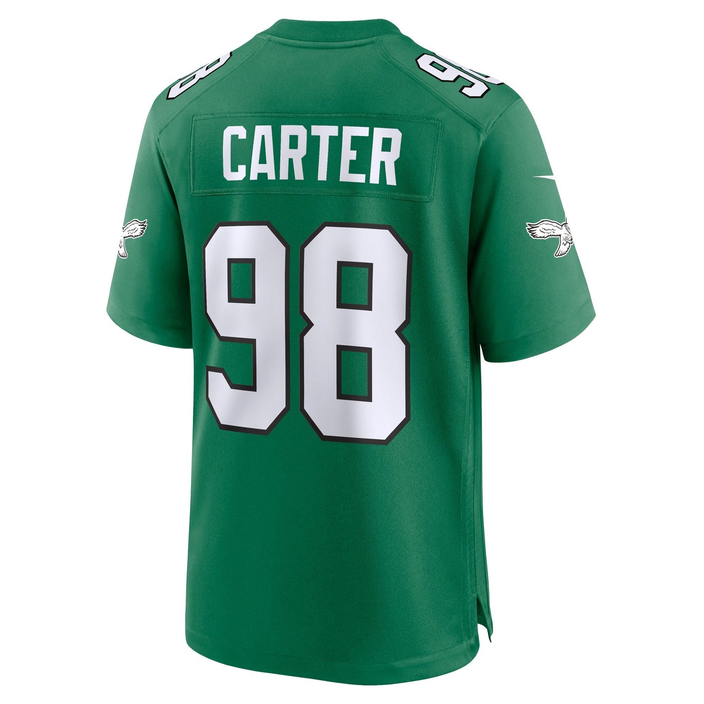 Philadelphia Eagles Jalen Carter Kelly Green Alternate Game Jersey football jersey product view 1