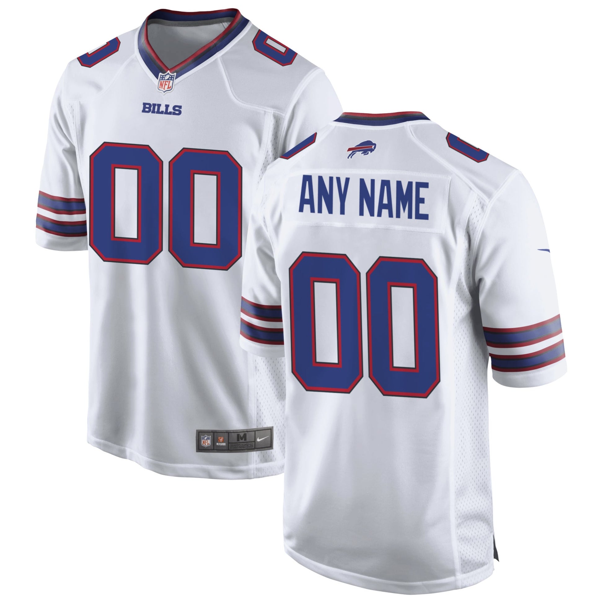 Buffalo Bills White Custom Game Jersey football jersey product view 1