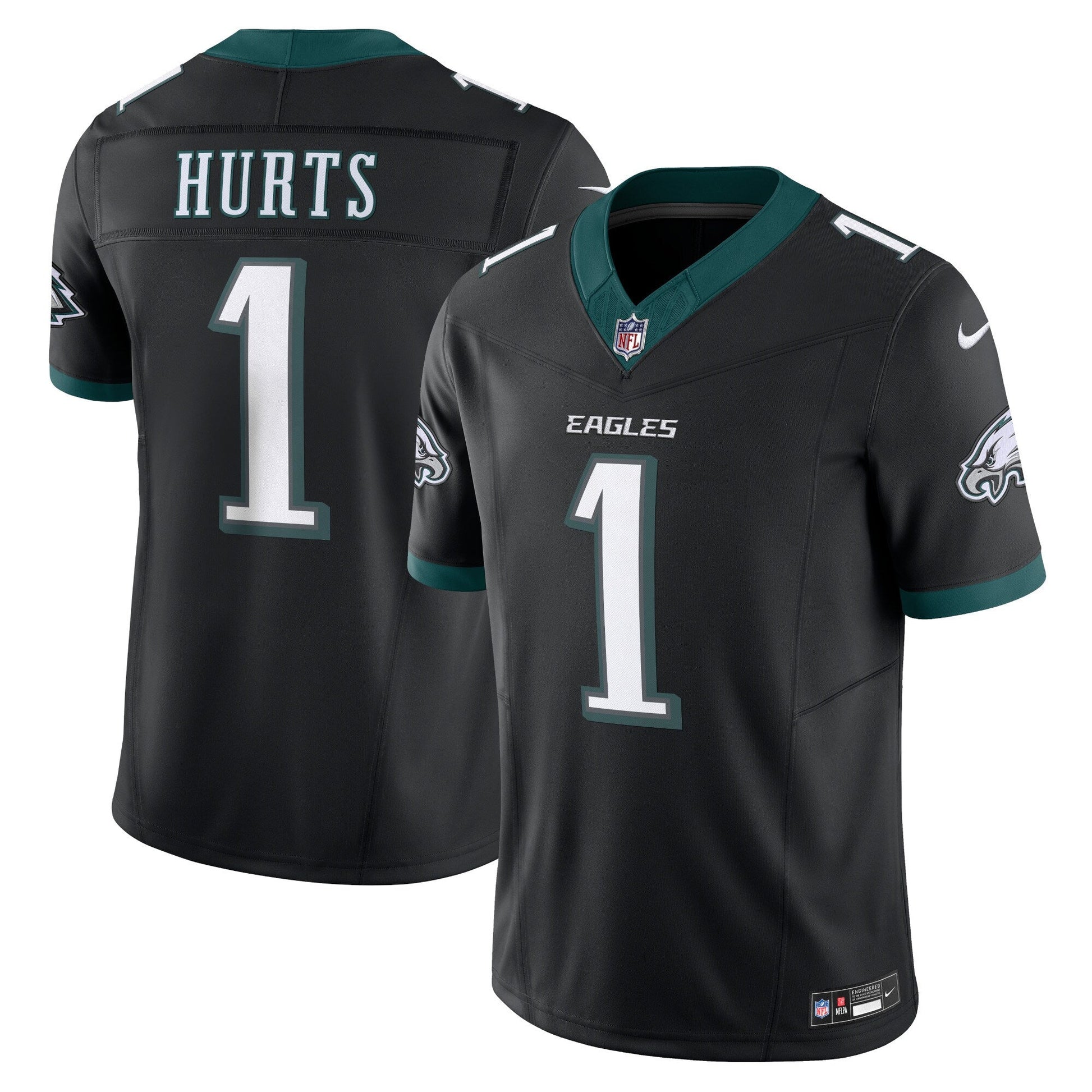 Philadelphia Eagles Jalen Hurts Black Alternate Vapor F.U.S.E. Limited Jersey football jersey product view 1