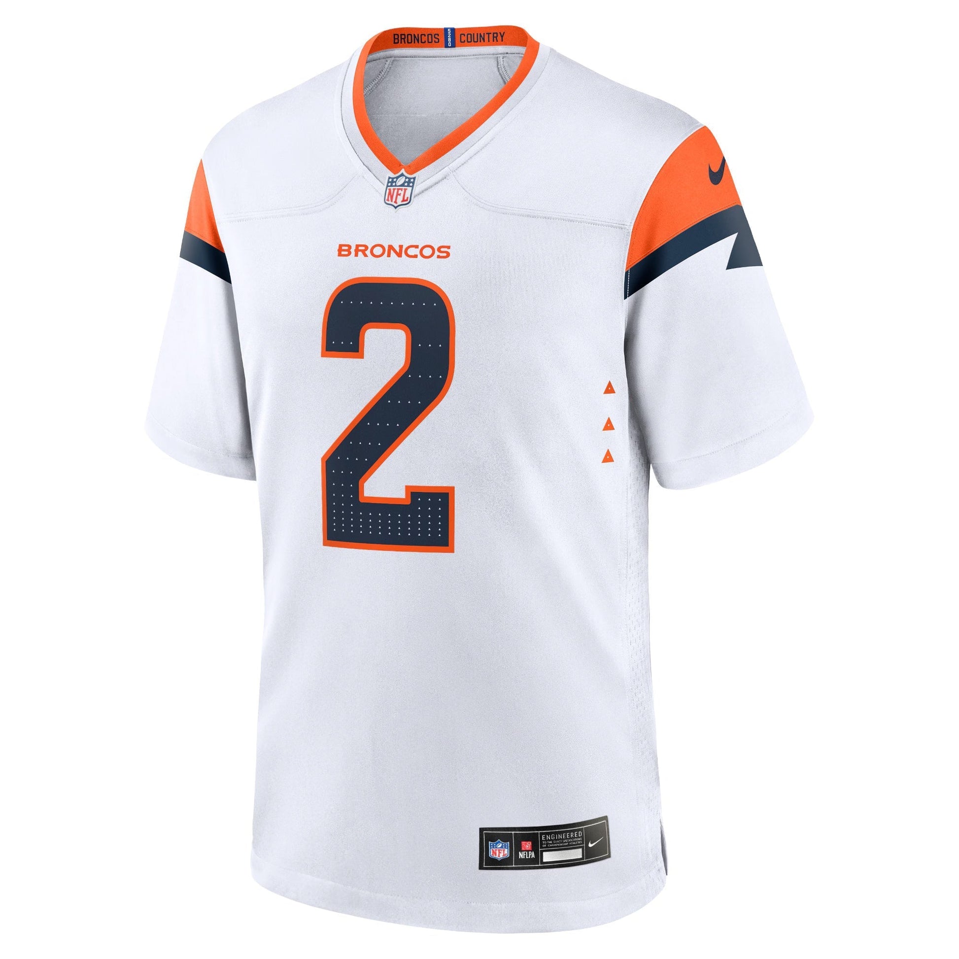 Denver Broncos Patrick Surtain II White Mile High Collection Game Jersey football jersey product view 2