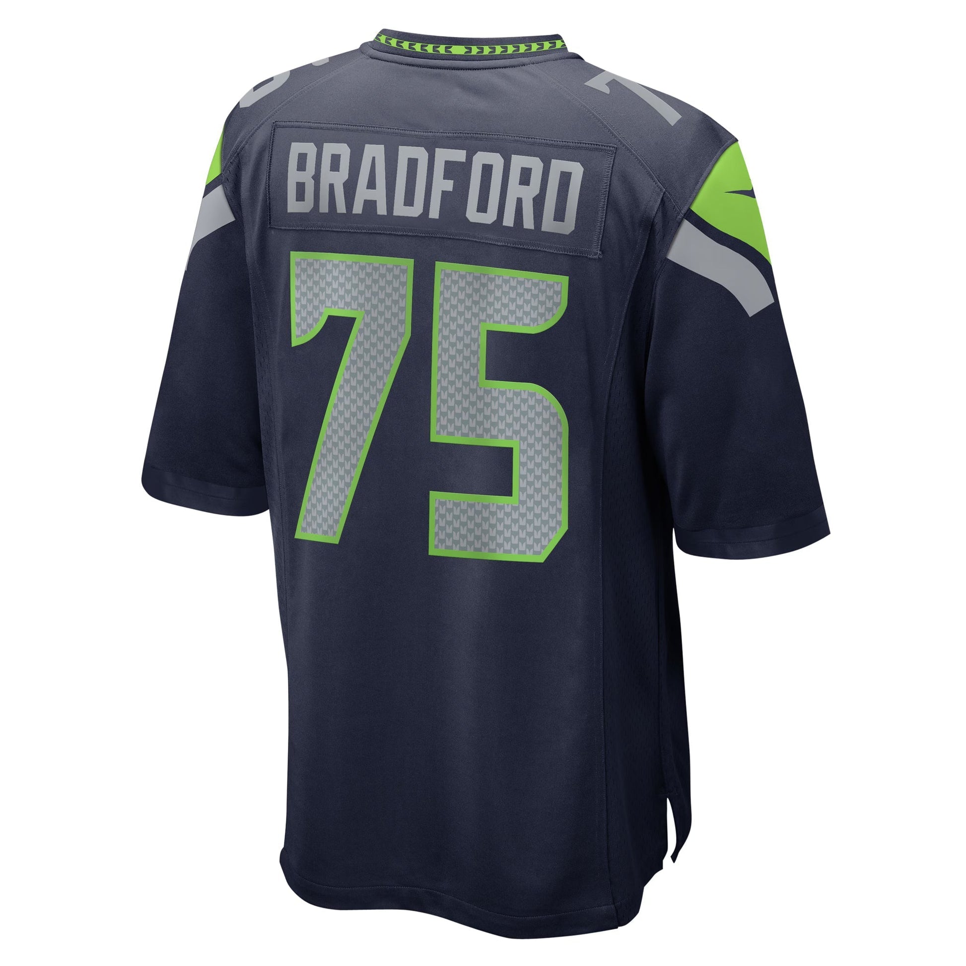 Seattle Seahawks Anthony Bradford College Navy Game Jersey football jersey product view 1