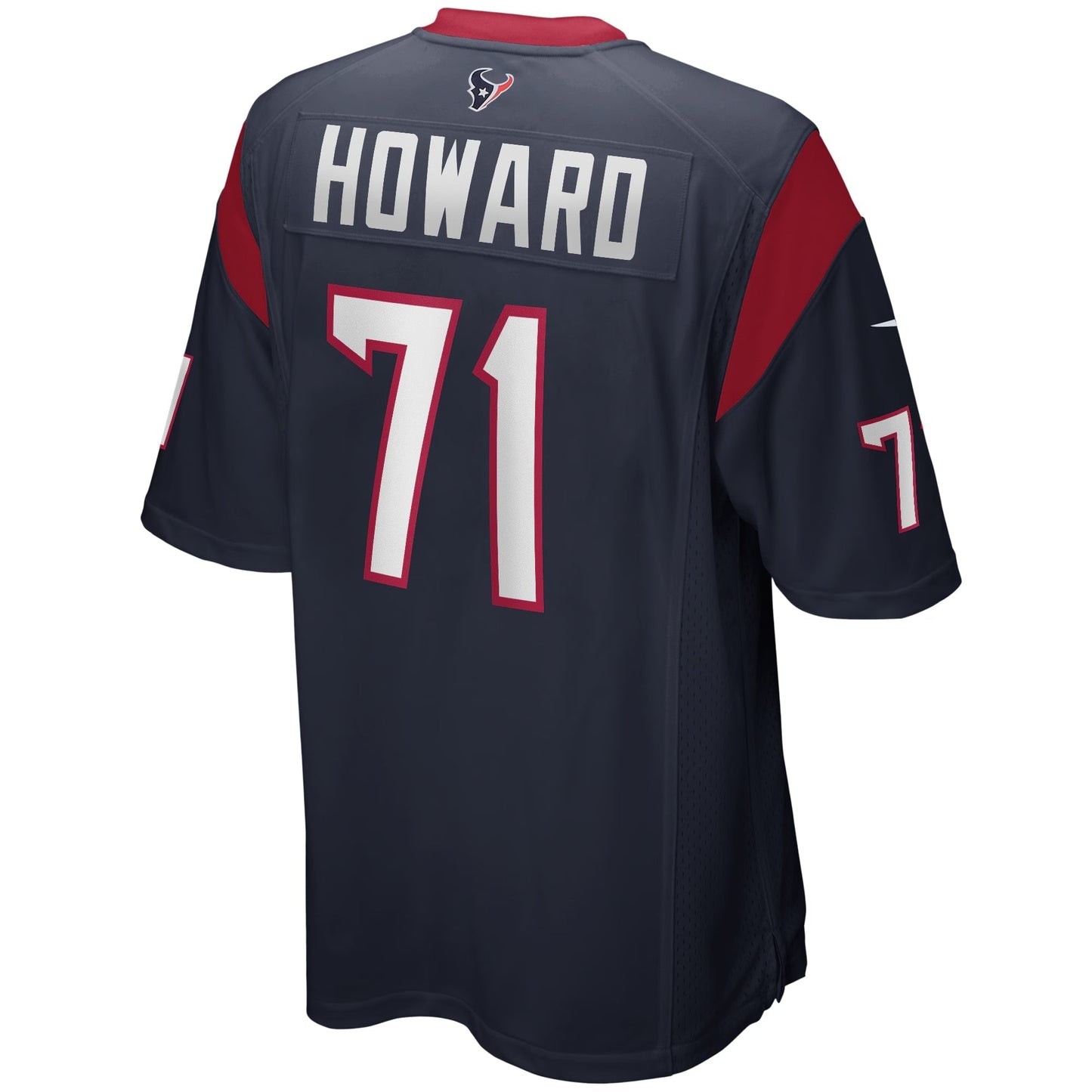 Houston Texans Tytus Howard Navy Game Jersey football jersey product view 2