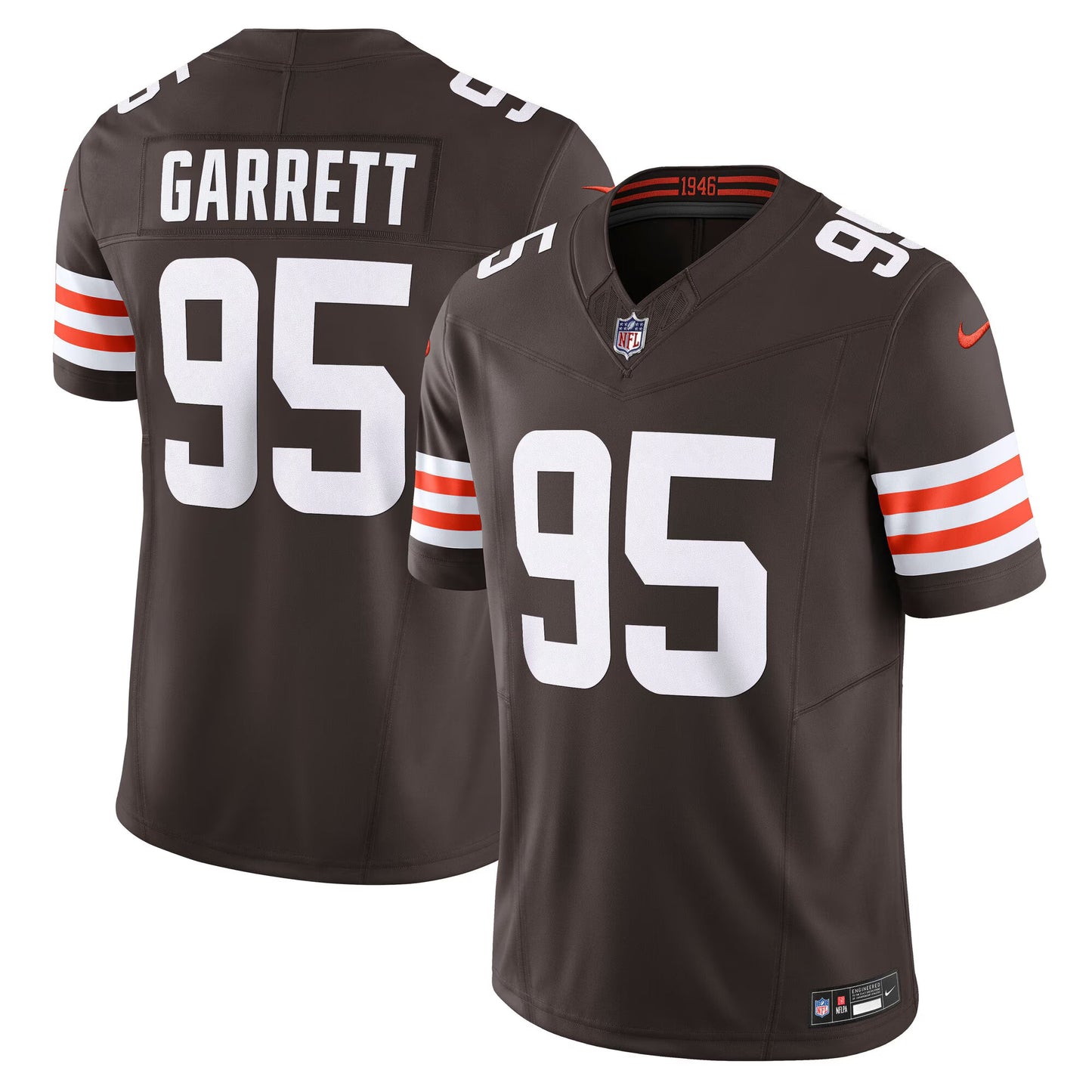 Cleveland Browns Myles Garrett Brown Team Vapor F.U.S.E. Limited Jersey football jersey product view 1