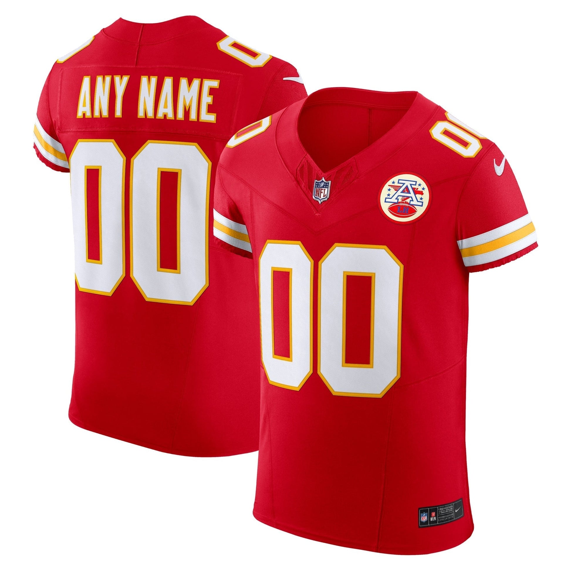 Kansas City Chiefs Red Vapor F.U.S.E. Elite Custom Jersey football jersey product view 1