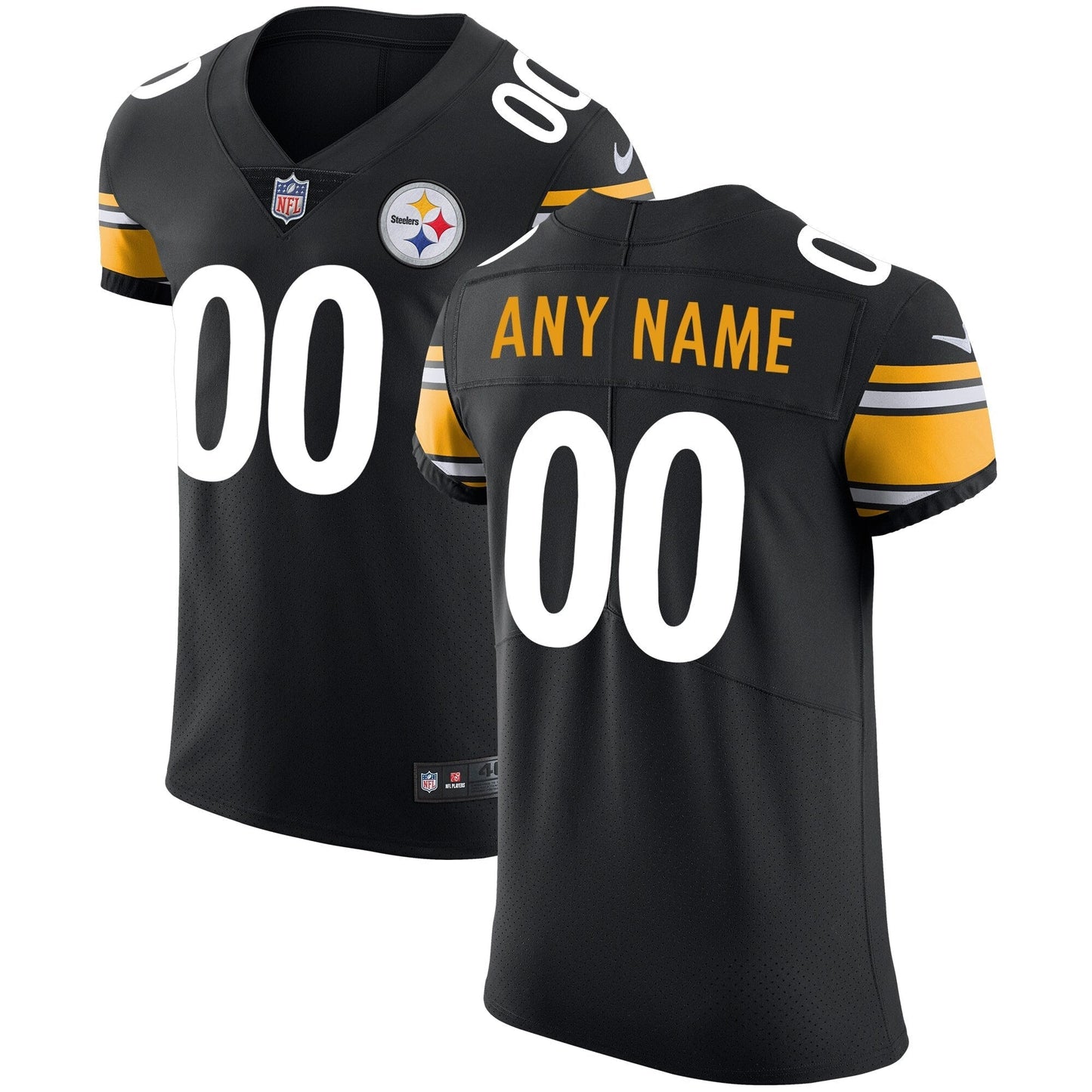 Pittsburgh Steelers Black Vapor Untouchable Custom Elite Jersey football jersey product view 1