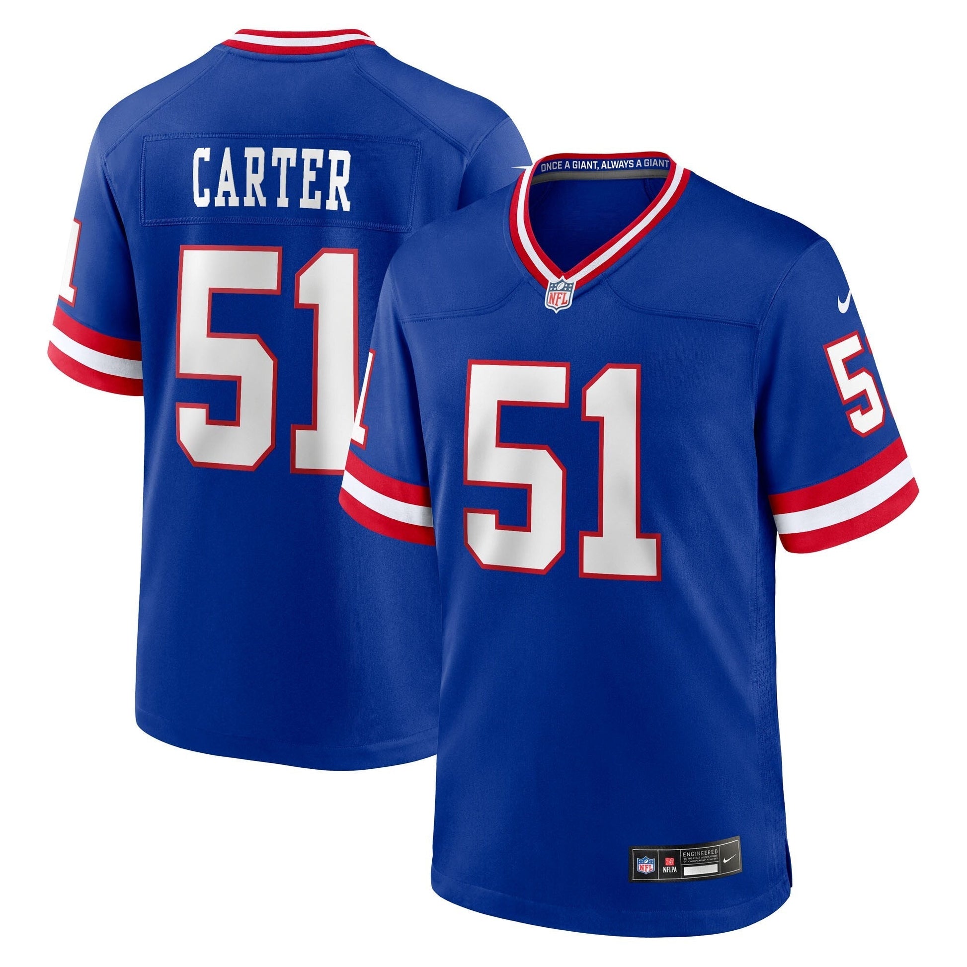 New York Giants Abdul Carter Royal First Round Pick 2nd Alternate Game Jersey football jersey product view 1