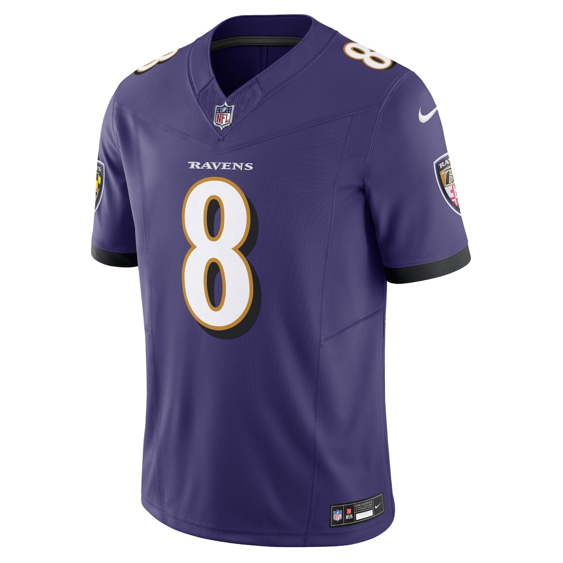 Baltimore Ravens Lamar Jackson Purple Vapor F.U.S.E. Limited Jersey football jersey product view 2