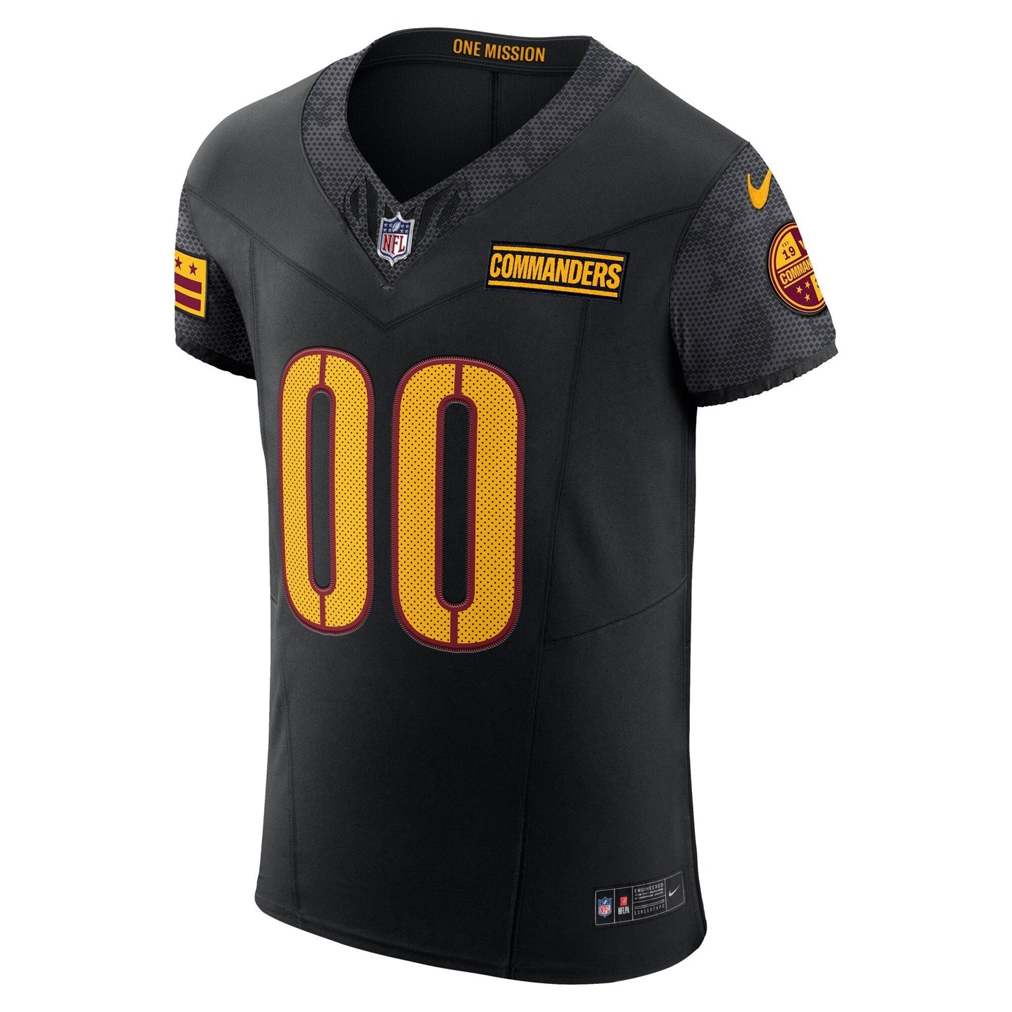 Washington Commanders Black Alternate Vapor F.U.S.E. Elite Custom Jersey football jersey product view 1
