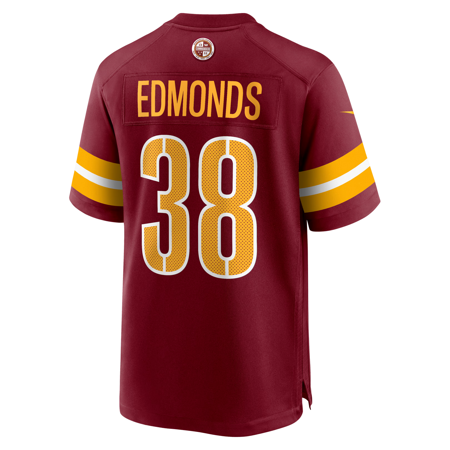 Washington Commanders Chase Edmonds Burgundy Team Game Jersey football jersey product view 1