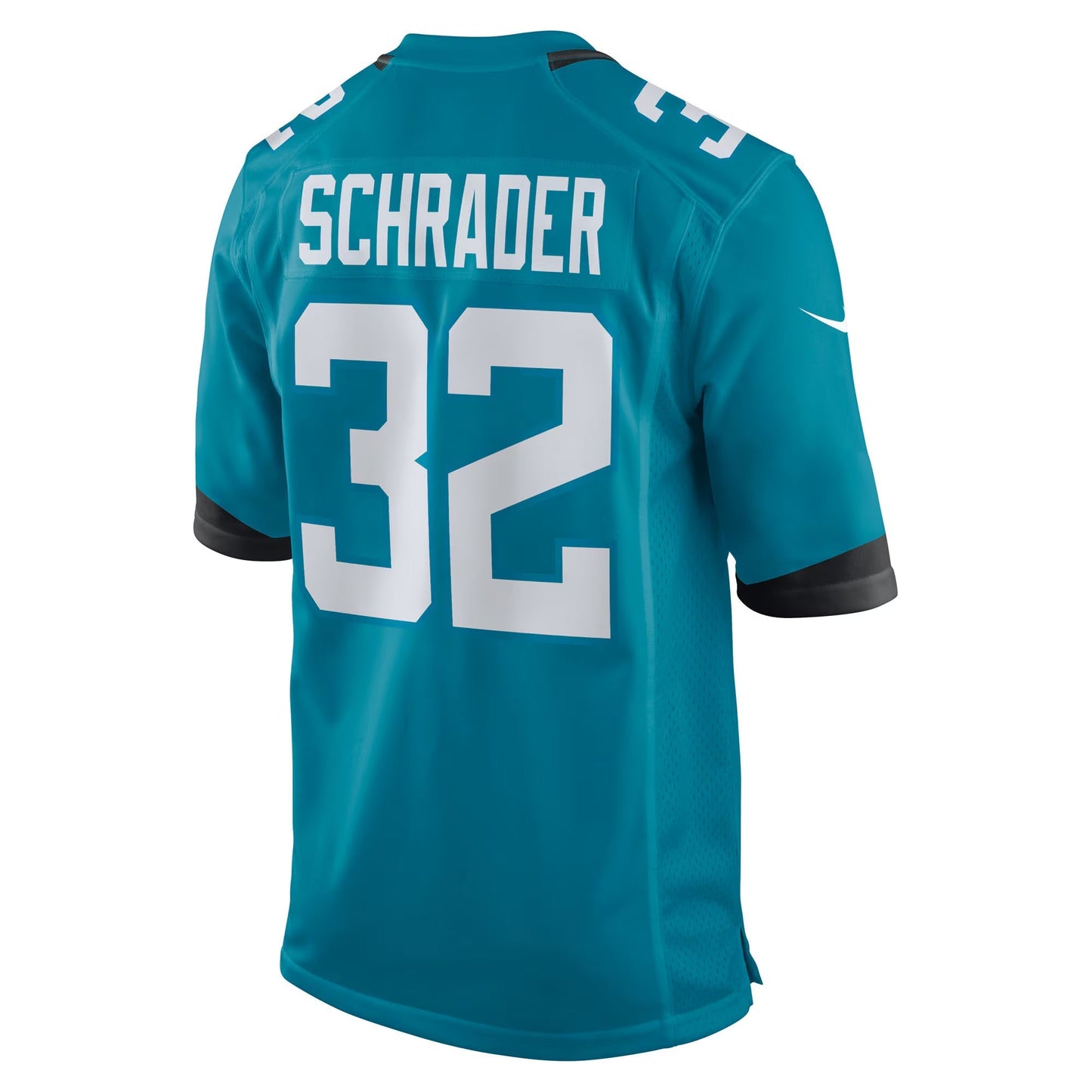Jacksonville Jaguars Cody Schrader Teal Team Game Jersey football jersey product view 2