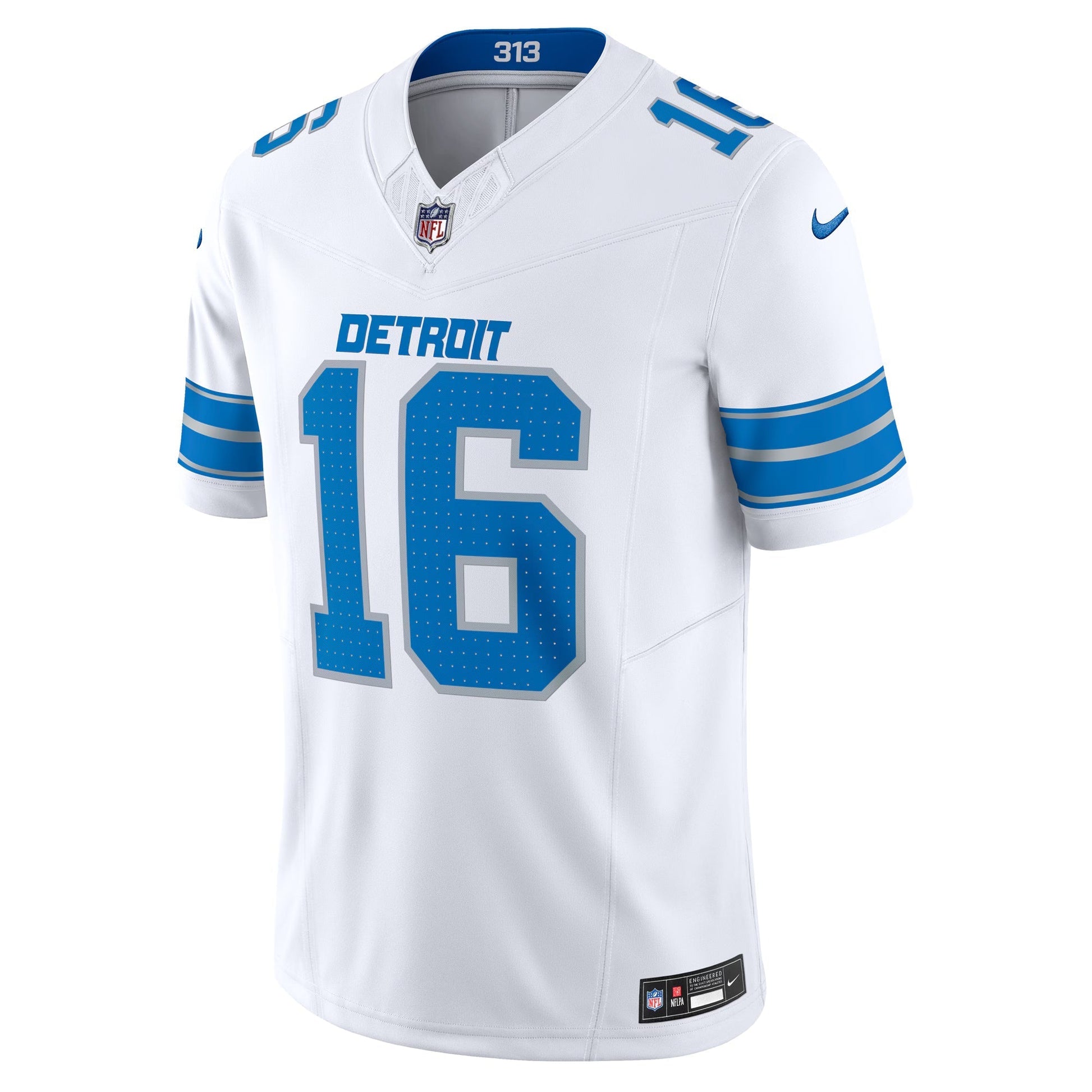 Detroit Lions Jared Goff White Vapor F.U.S.E. Limited Jersey football jersey product view 2