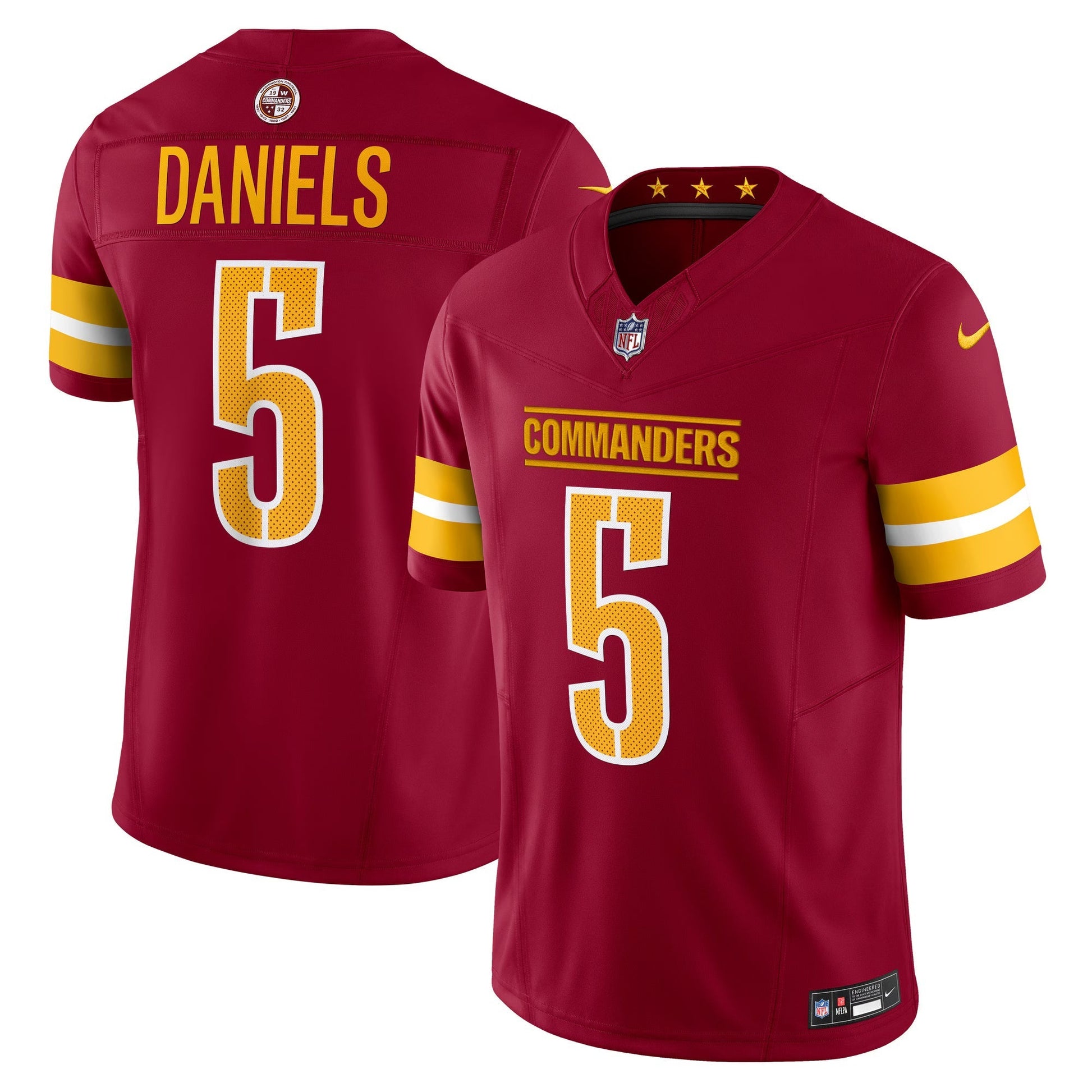 Washington Commanders Jayden Daniels Burgundy Vapor F.U.S.E. Limited Jersey football jersey product view 1