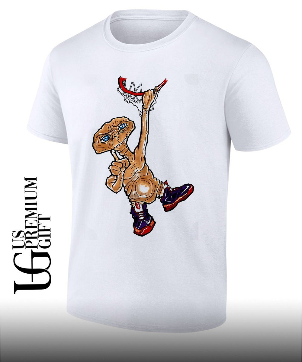 ET The Extra Terrestrial Dunk Basketball shirt Unisex T-shirt, Sweatshirt, Hoodie, Long Sleeve Tee - T-Shirt, Sweatshirt, Hoodie
