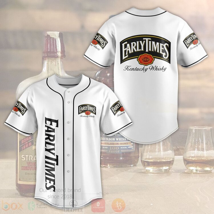 FASHION Early Times Kentucky Whiskey Baseball Jerseys Botton Shirt Unisex T-shirt, Sweatshirt, Hoodie, Long Sleeve Tee - T-Shirt, Sweatshirt, Hoodie