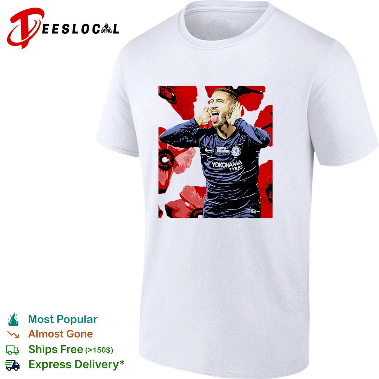 Eden Hazard Chelsea graphic shirt Unisex T-shirt, Sweatshirt, Hoodie, Long Sleeve Tee - T-Shirt, Sweatshirt, Hoodie