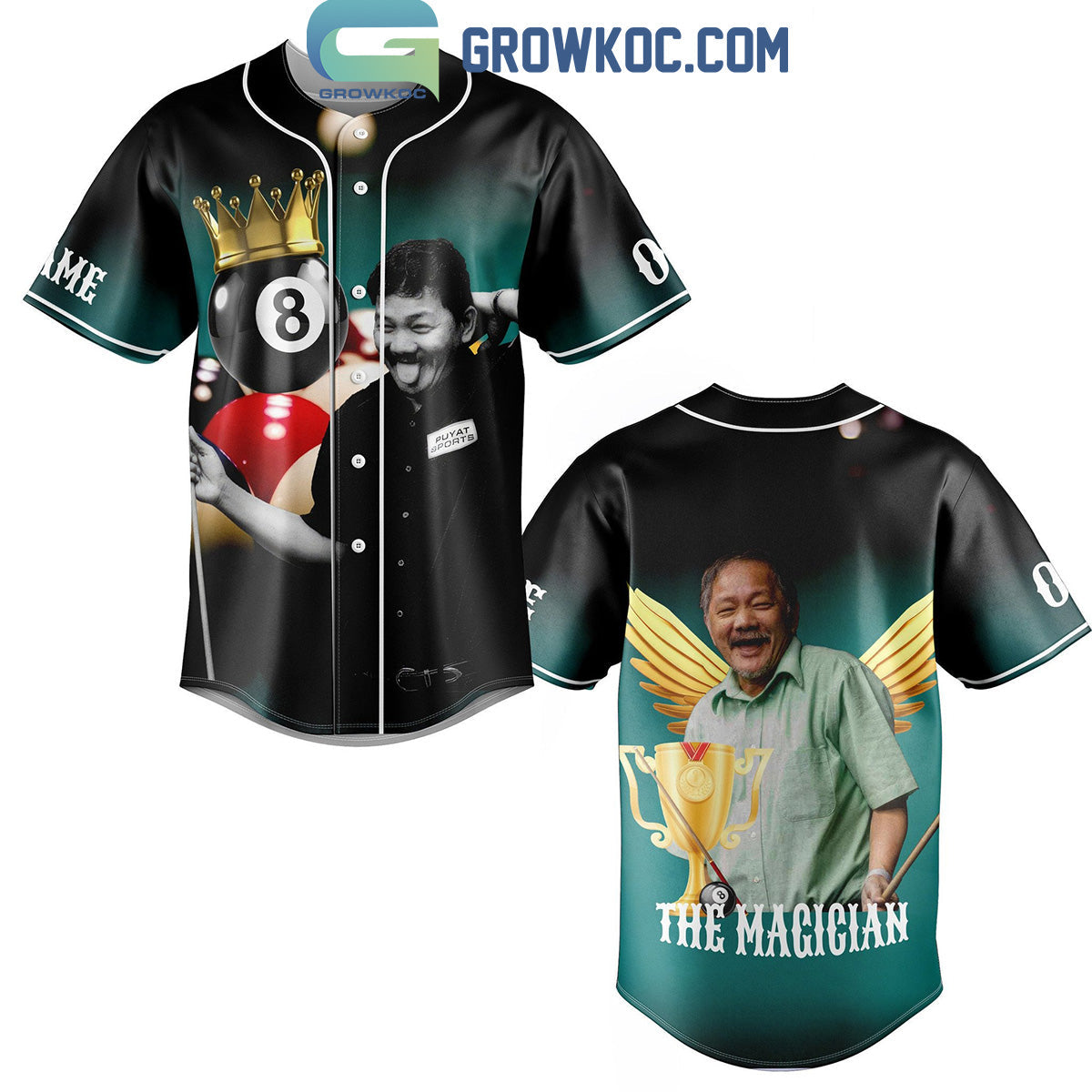 Efren Manalang Reyes The Magician Fan Personalized Baseball Jersey Unisex T-shirt, Sweatshirt, Hoodie, Long Sleeve Tee - T-Shirt, Sweatshirt, Hoodie