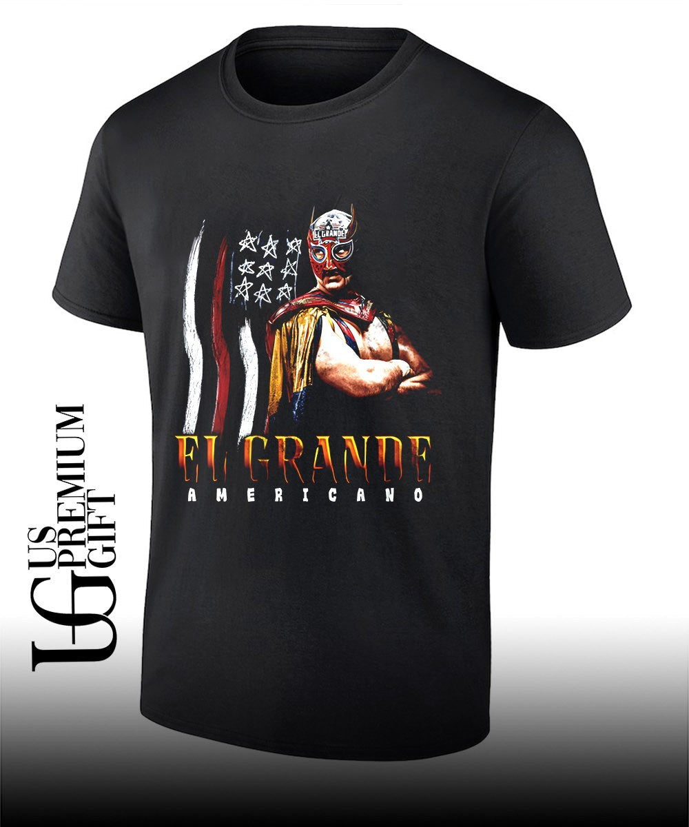 El Grande Americano flag Grunge shirt Unisex T-shirt, Sweatshirt, Hoodie, Long Sleeve Tee - T-Shirt, Sweatshirt, Hoodie