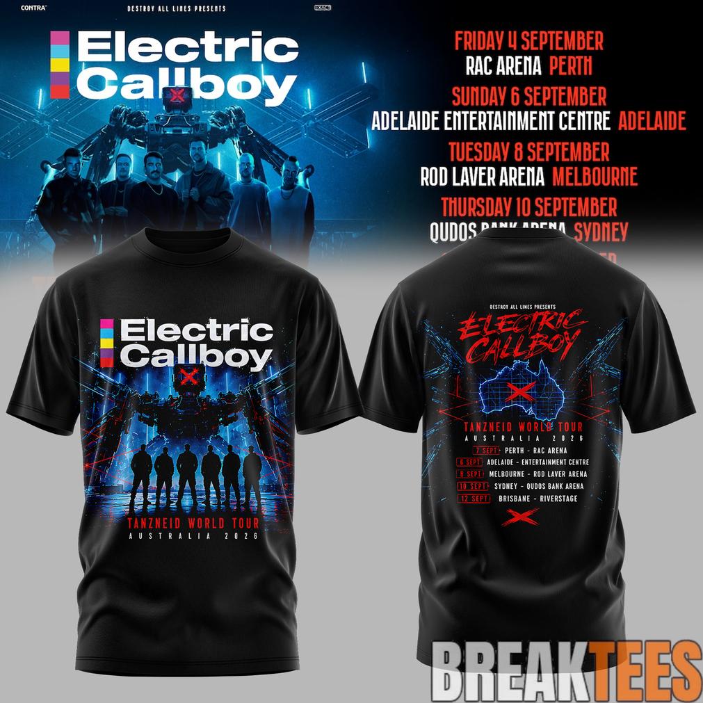 Electric Callboy TANZNEID World Tour 2026 Limited T-Shirt Unisex T-shirt, Sweatshirt, Hoodie, Long Sleeve Tee - T-Shirt, Sweatshirt, Hoodie