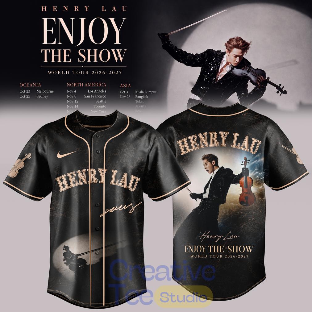 Enjoy The Show World Tour Premium Baseball Jersey Unisex T-shirt, Sweatshirt, Hoodie, Long Sleeve Tee - T-Shirt, Sweatshirt, Hoodie